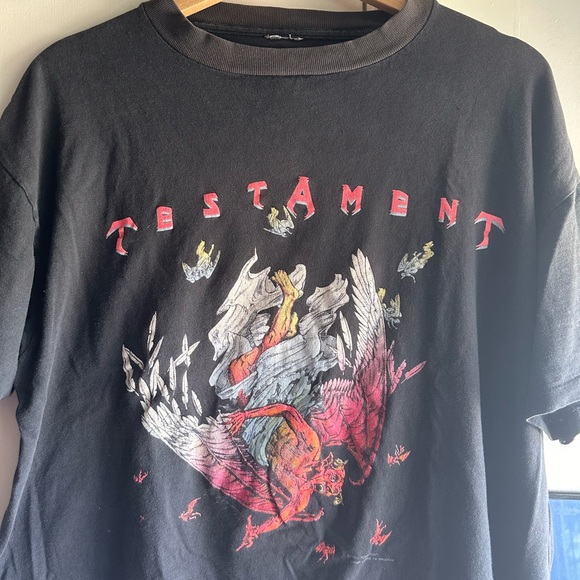 Vintage testament shirt fits M Tagless rock tee t-shirt rock&roll - Picture 2 of 4